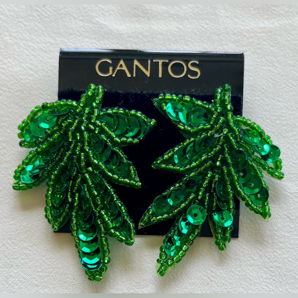 Gantos Sequined Earrings, New with Tags